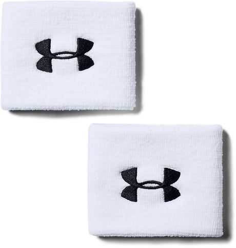 Under armour performance wb-wht heren zweetband - wit - zwart
