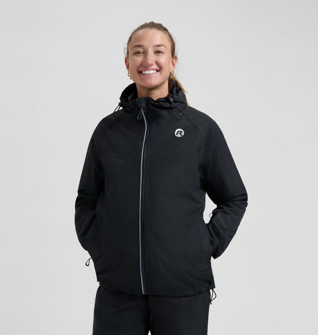 Rogelli commuter core regenjas fiets dames en heren - waterdicht - zwart - maat xxl
