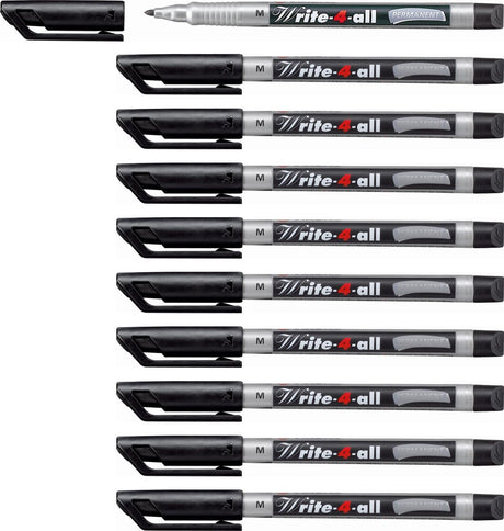 Stabilo write-4-all - permanent marker - medium 1,0 mm - doos 10 stuks