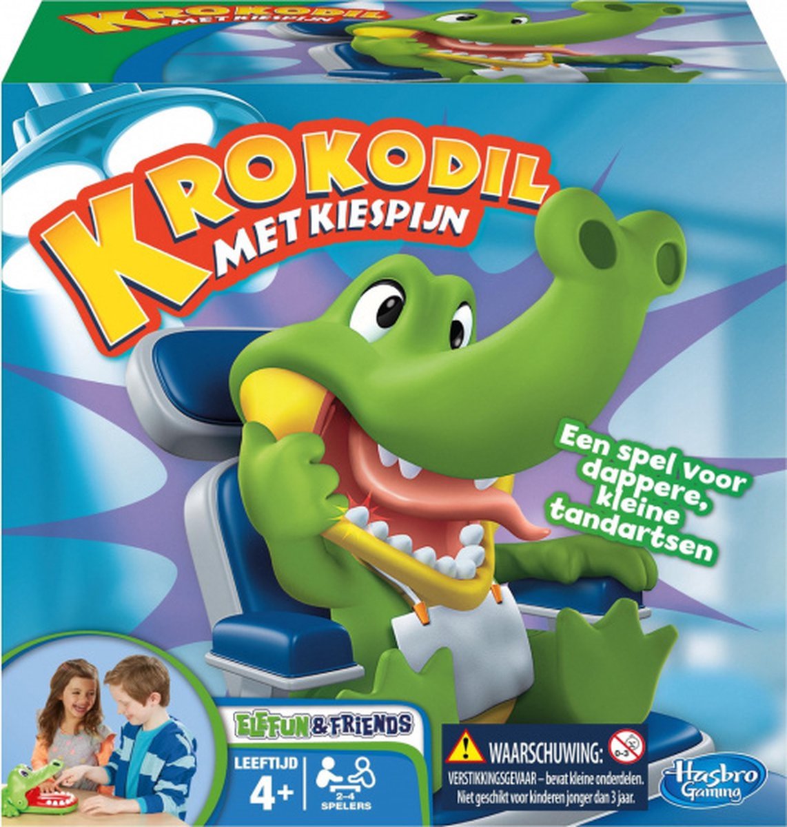 Hasbro gaming krokodil met kiespijn - actiespel - classic - gezelschapsspel
