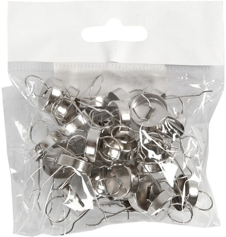 Creativ company creotime metalen hanger 13 mm zilver 25 stuks