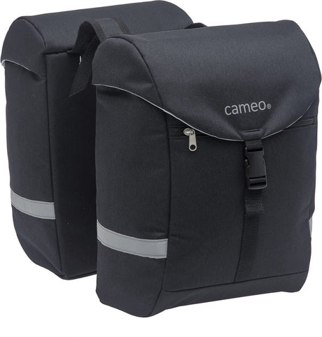 Cameo Sports Dubbele Fietstas Zwart 28L