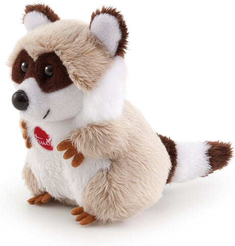 Trudi - sweet collection knuffel wasbeer 9 cm - handgemaakt in italie - zacht pluche - knuffeldier voor jongens en meisjes - beige bruin - 7x8x9 cm maat xxs