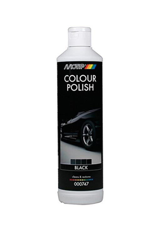 Motip colour polish black 500ml - herstelt originele kleur - glanzend resultaat