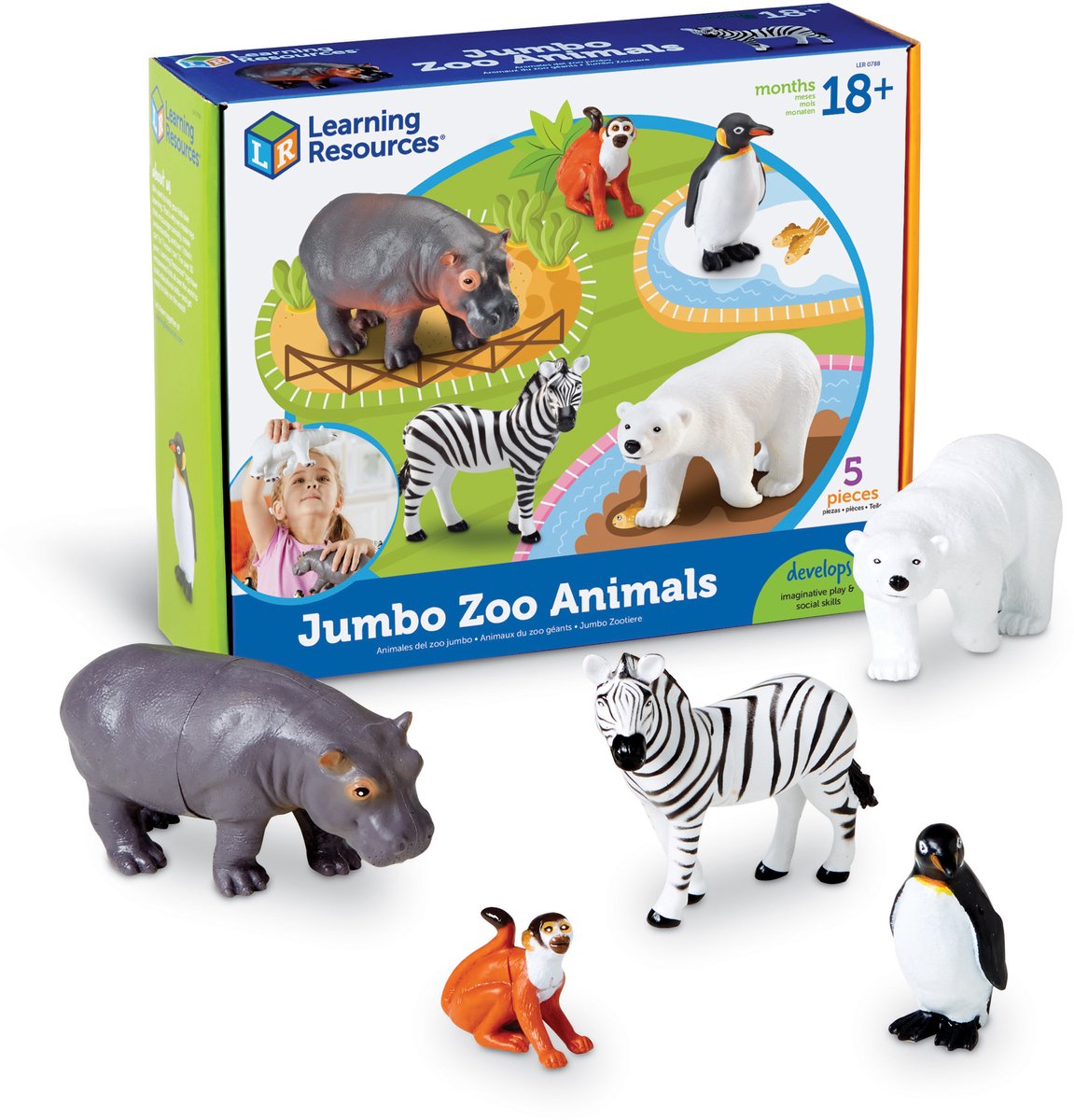 Learning resources jumbo zoo animals - vanaf 18 maanden