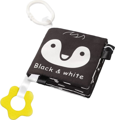 Babyono baby ono black white zacht buggyboekje 542