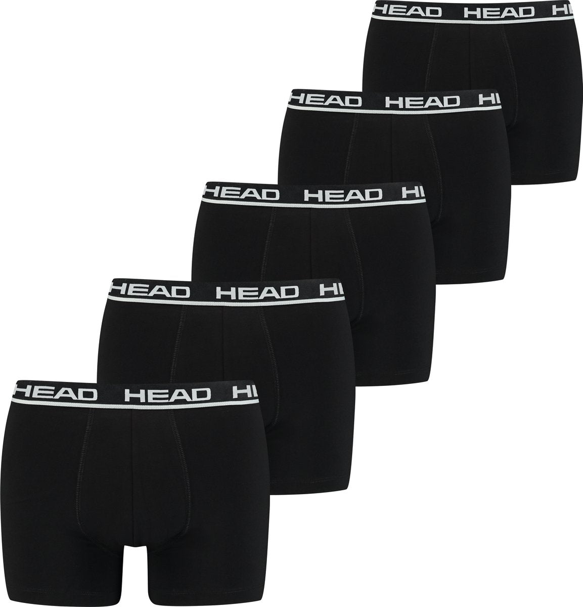 Head boxershorts black 5-pack-xxl