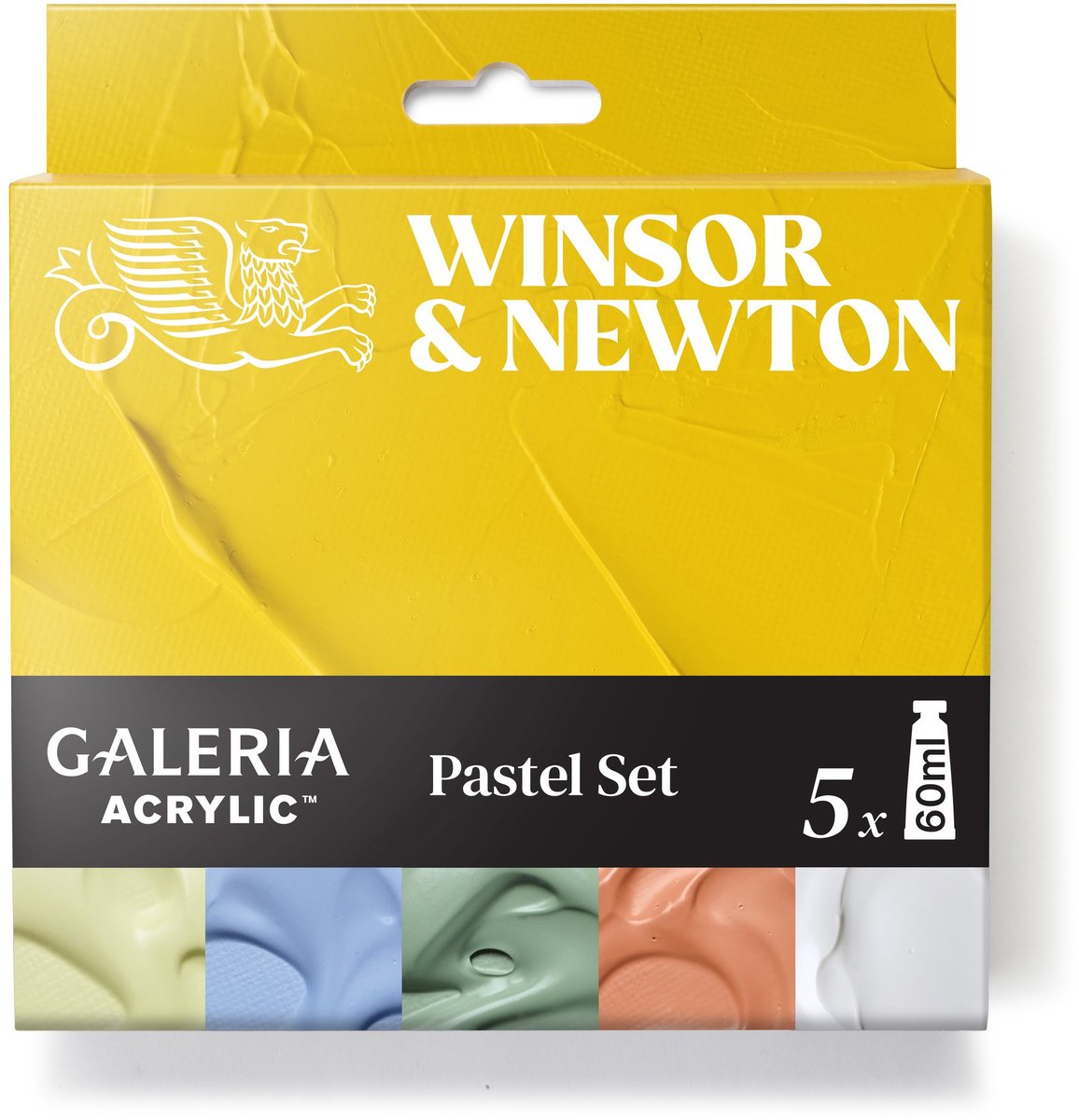 Winsor newton 2190616 galeria acrylverf pastel set – 5x60ml | kwaliteitsacrylverf voor kunstenaars