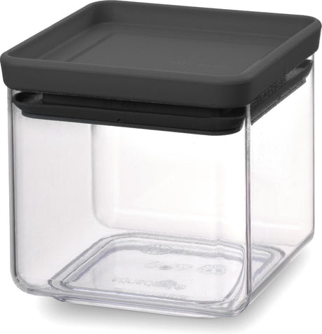 Brabantia tasty+ voorraadbus - stapelbaar - 0,7 l - dark grey