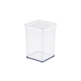 Rotho loft voedselbewaardozen - met witte siliconenafdichtring - 1 liter - transparant