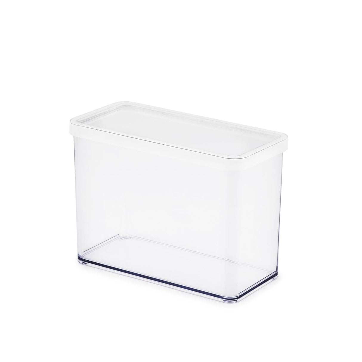 Rotho loft voedselbewaardozen - met witte siliconenafdichtring - 2,1 liter - transparant