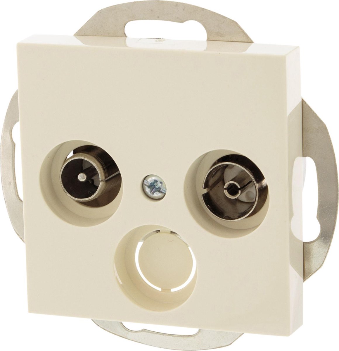 Gira sy55 inbouw contactdoos radio tv crème