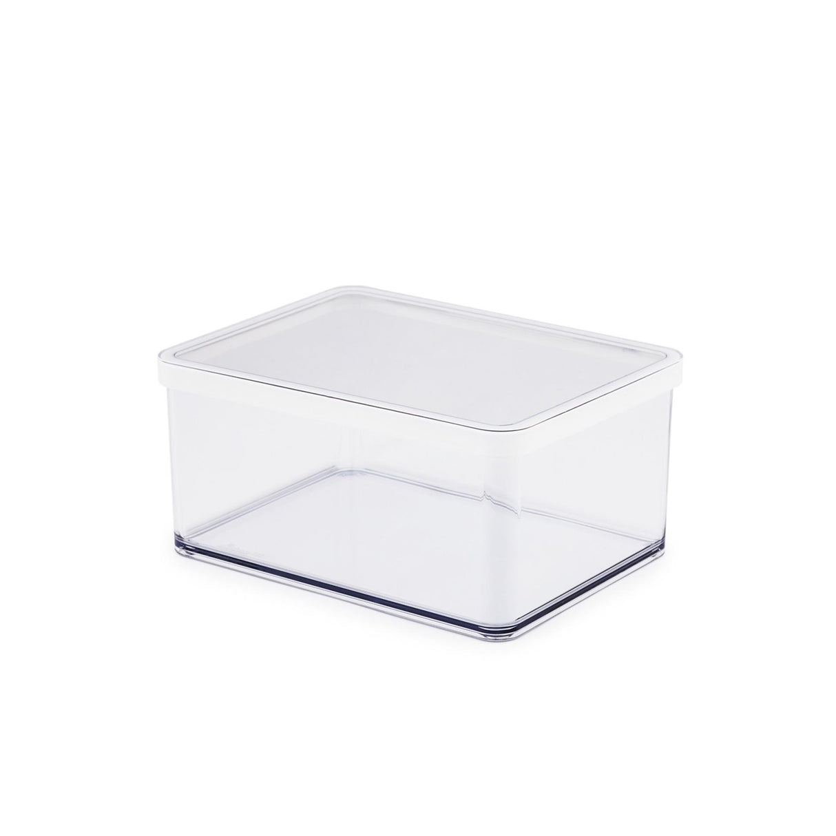 Rotho loft voedselbewaardozen - met witte siliconenafdichtring - kaasdoos 2,25 liter - transparant