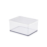 Rotho loft voedselbewaardozen - met witte siliconenafdichtring - kaasdoos 2,25 liter - transparant