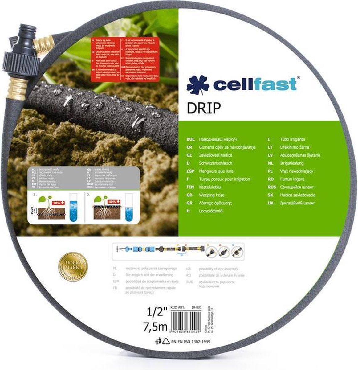 Cellfast druppelslang (1 2 7,5 meter)