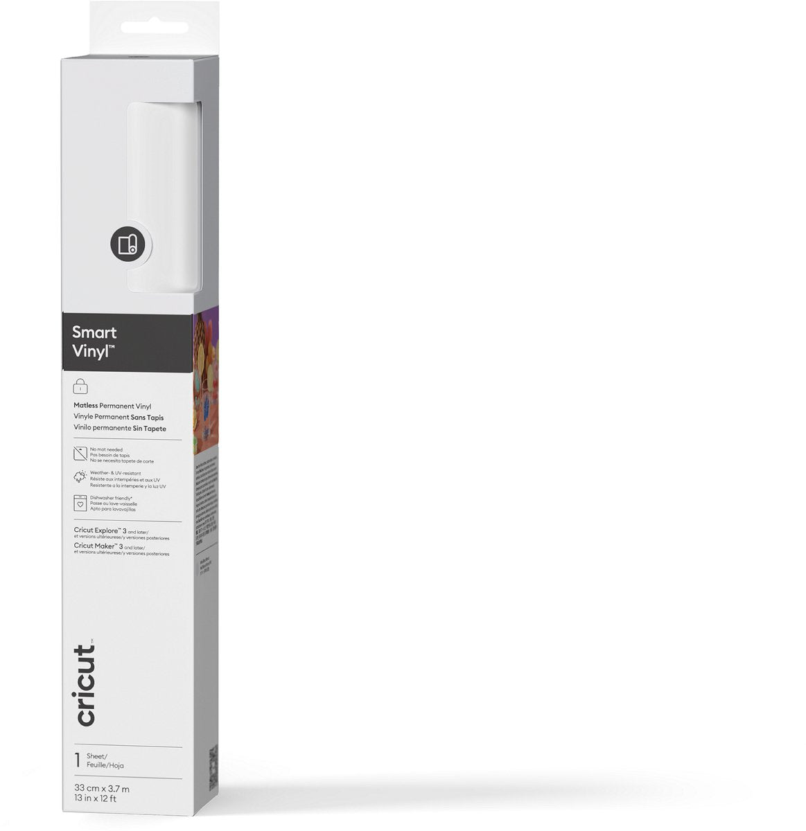 Cricut ™ smart vinyl™ permanent wit, geen mat nodig (3,7 m)