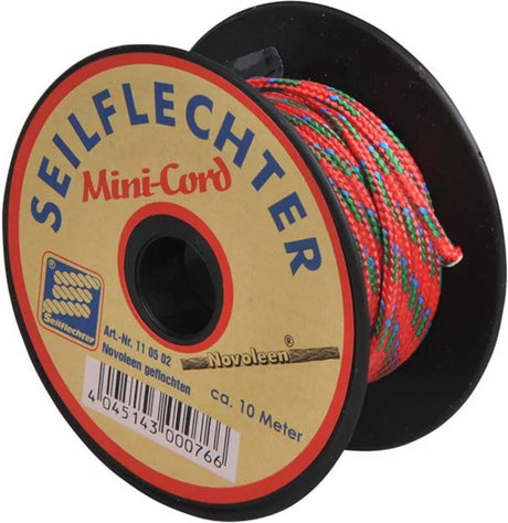 Seilflechter mini koord novoleen, 2mm, 10m, assorti, 255 dan
