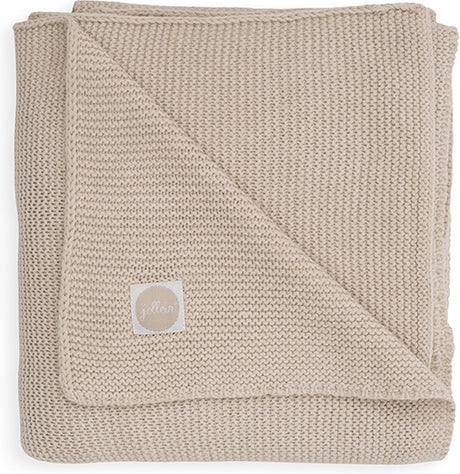 Jollein baby deken ledikant 100x150cm - basic knit - nougat