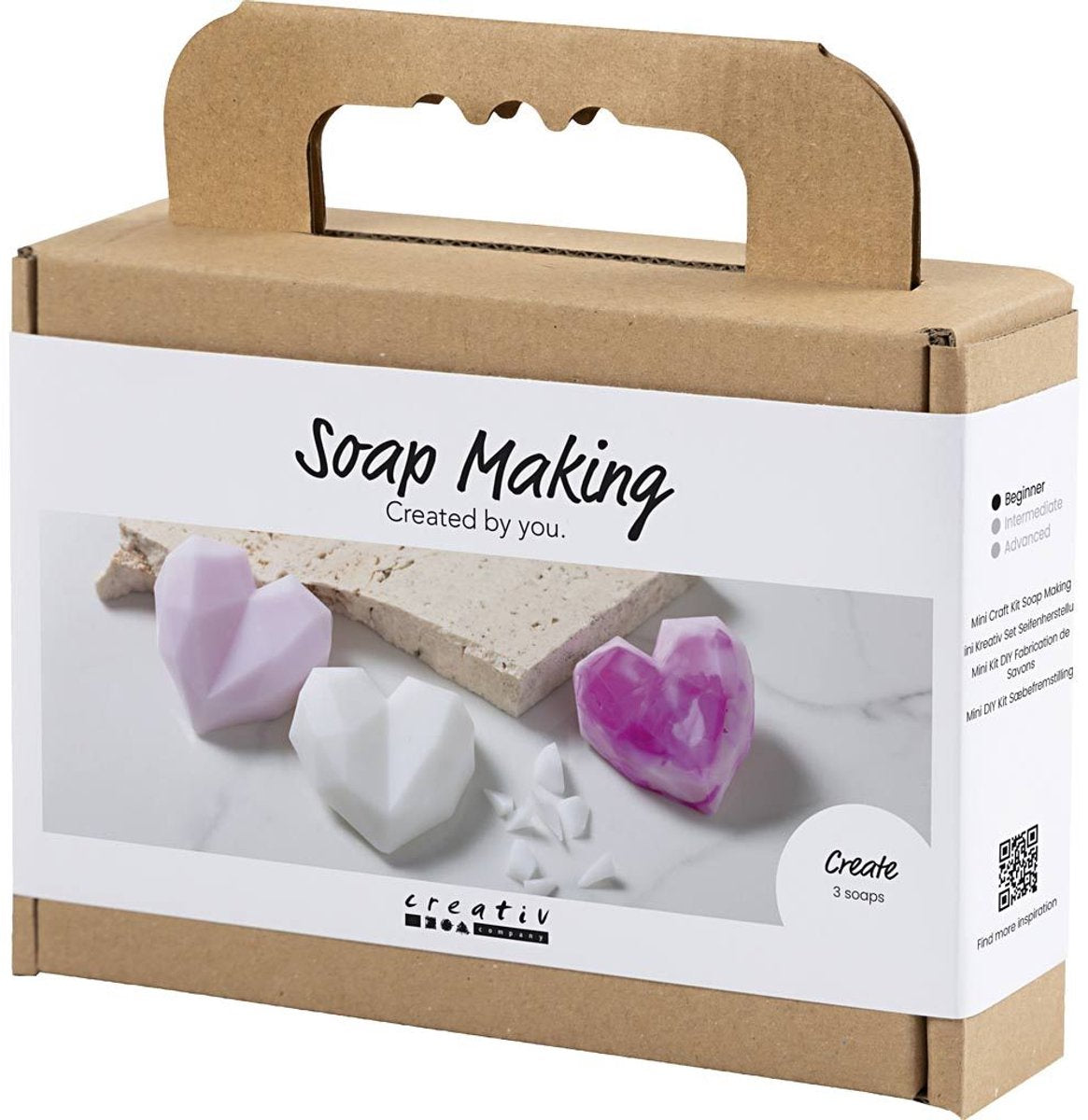 Creativ company mini hobbyset harten zeep maken roze