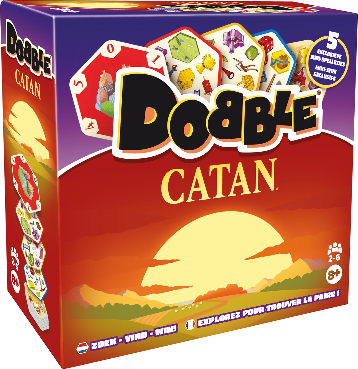 Asmodee dobble catan kaartspel - familiespel - strategie - aanbieding.