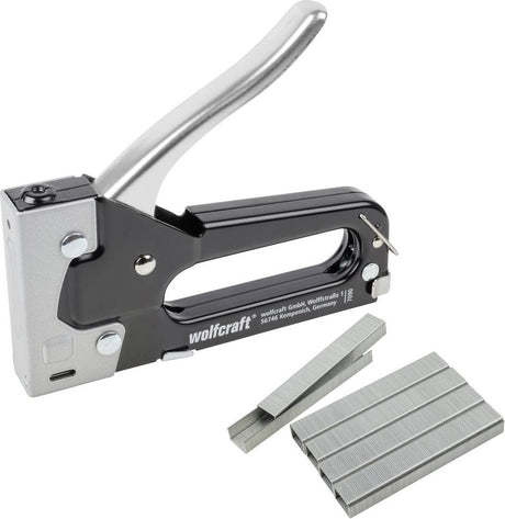 Wolfcraft - tacker - handtackerset met 1000 nietjes - nietpistool - 7090000