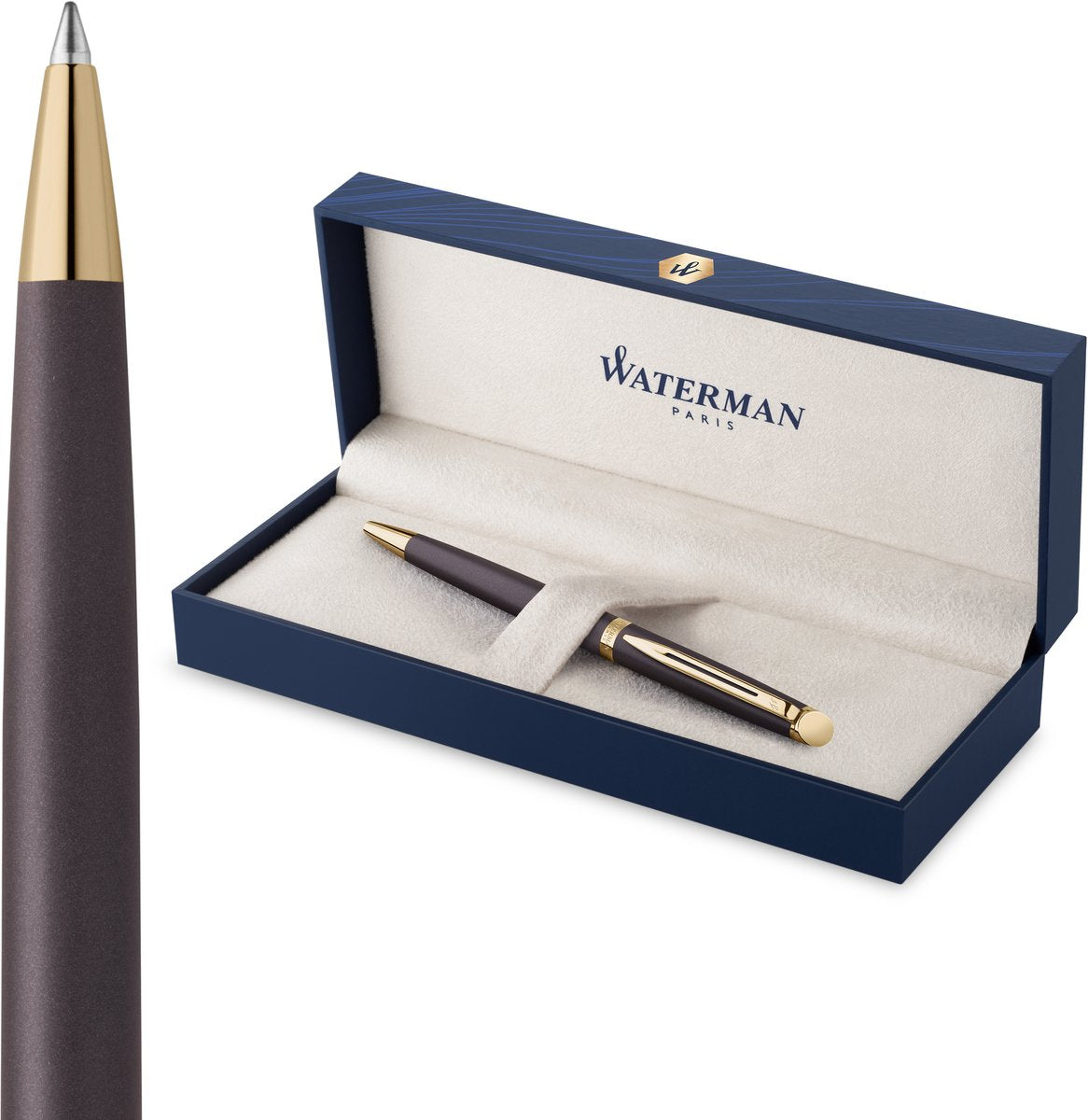 Waterman hémisphère balpen | de subtiele versie | lavazwart | medium punt | met geschenkdoos