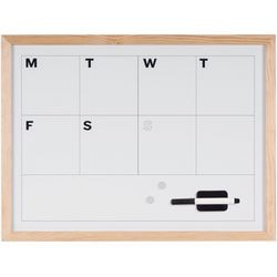 Weeklplanner bi office wit grenen frame