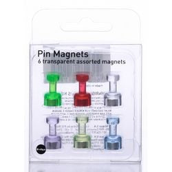 Whiteboardmagneten bi-office assorted 6 stuks