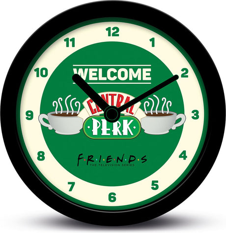 Pyramid international friends - central perk - welcome - bureauklok - groen - 12cm