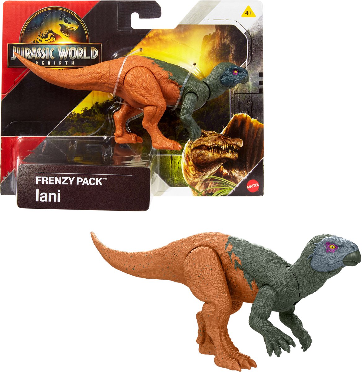 Jurassic world rebirth danger pack frenzy pack iani-figuur veelkleurig