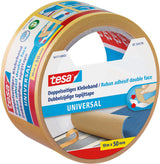 Tesa dubbelzijdig plakband universeel - veelzijdig plakband voor verpakking, decoratie en tapijten of voor handwerk - 10 m x 50 mm