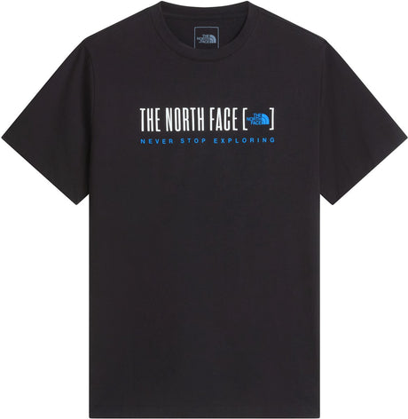 The north face m bracket logo regular ss tee heren outdoorshirt - tnf black