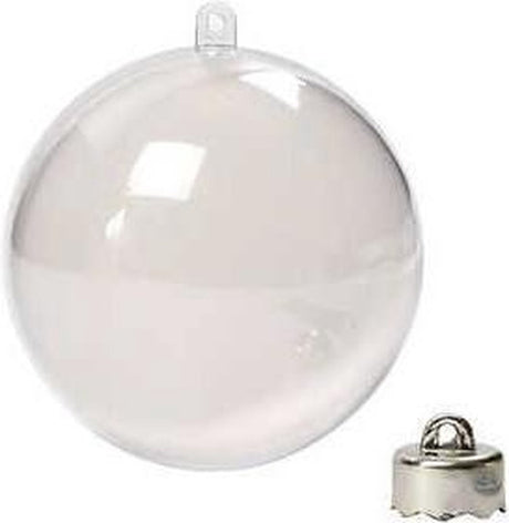 Creativ company decoratie kerstballen tweedelig, 5st.