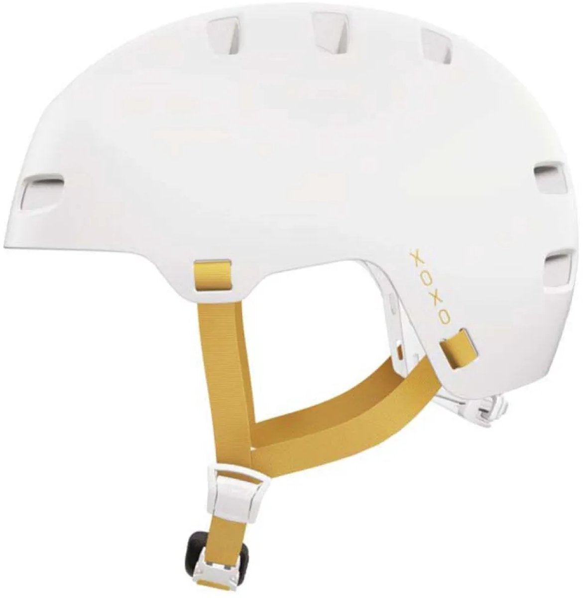 Abus fietshelm xoxo polar white s - 51-55 cm - wit - geschikt voor gebruik op elektrische fietsen - stadsfietsen - 370 g