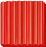 Fimo kids 8030 - ovenhardende boetseerklei - blokje 42 g - rood