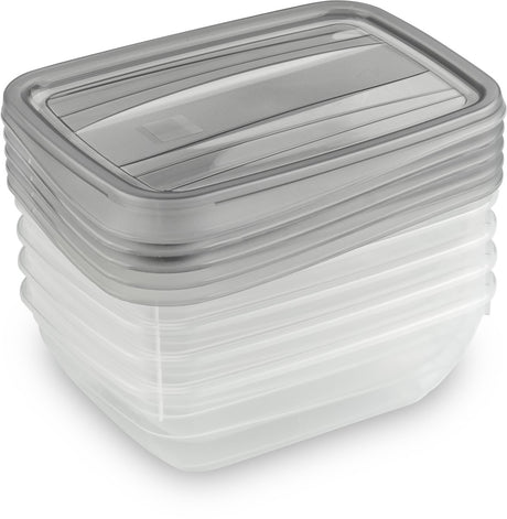 Curver vedo vershoudbakjes set 5x0,5l - 16x12x4.5 cm - transparant