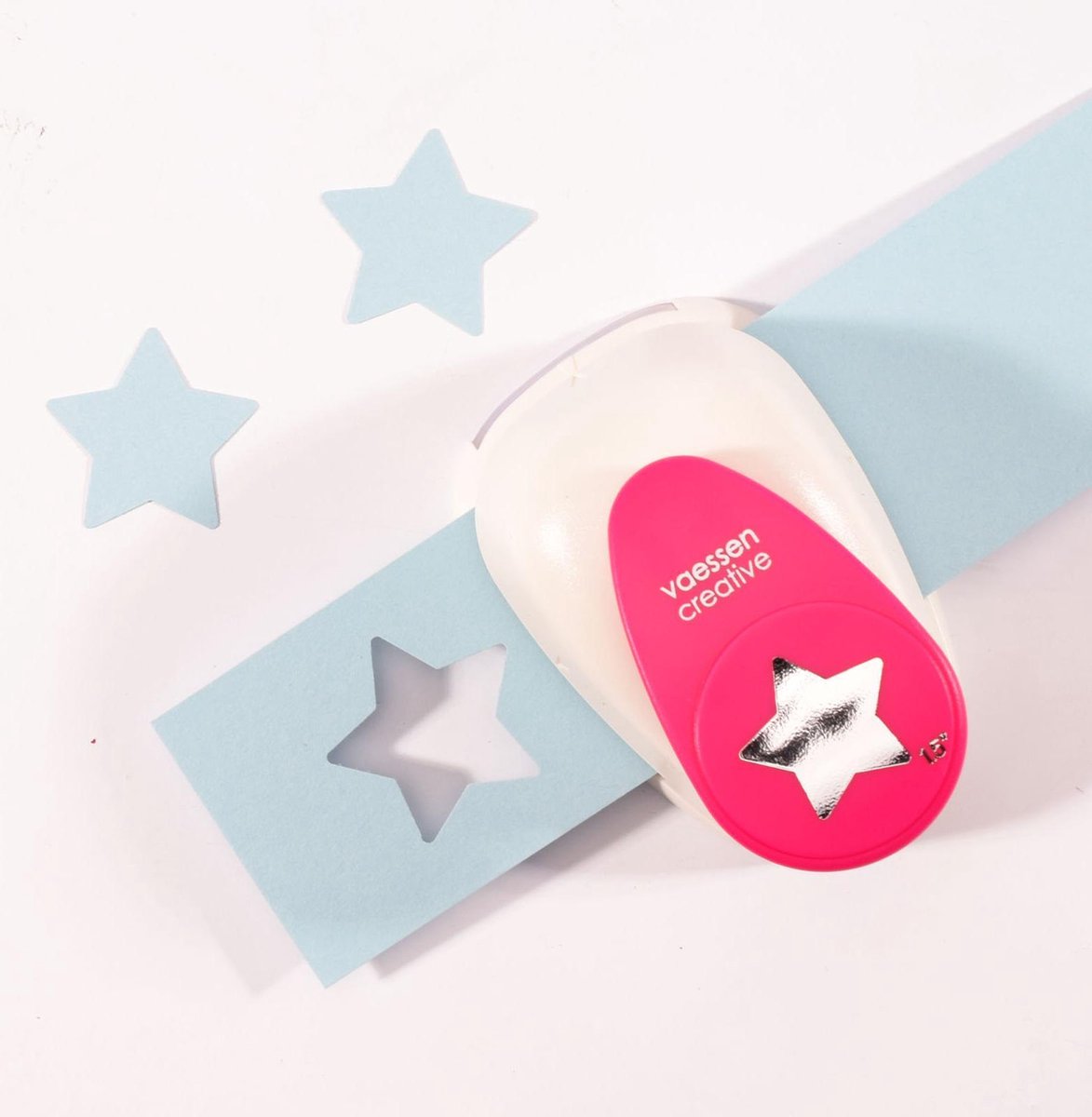 Vaessen creative pons - figuurpons - ster - 3,4 x 3,6 cm