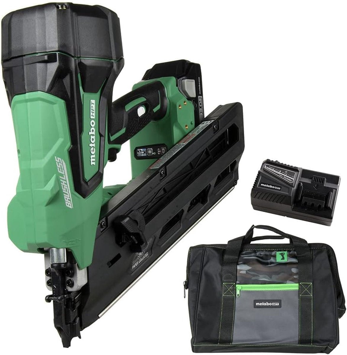 Hikoki nr1890dcawqz 18v li-ion accu spijkerapparaat set (2x 5,0ah accu) in hsc iv - 50-90mm