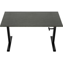 Zit-sta-bureau euroseats crank burslibl120log donkergrijs, zwart eiken metaal