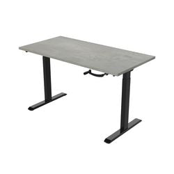 Zit-sta-bureau euroseats crank burslibl180oxy zwart beton metaal