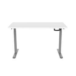 Zit-sta-bureau euroseats crank bursligr180wit grijs, wit metaal
