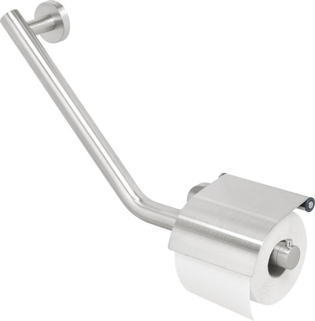 Tiger boston - comfort safety - handgreep - wandbeugel met wc rolhouder - links - rvs geborsteld