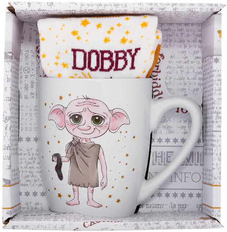 Harry potter dobby mok sokken unisex kop - meerkleurig - standard