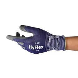 Veiligheidshandschoenen hyflex 11561r080-1p maat 8 donkerblauw pak van 12 paar