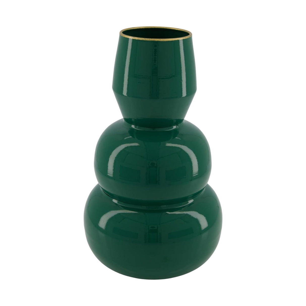 Dijk natural collections vaas metaal groen ø16,8xh28,5cm