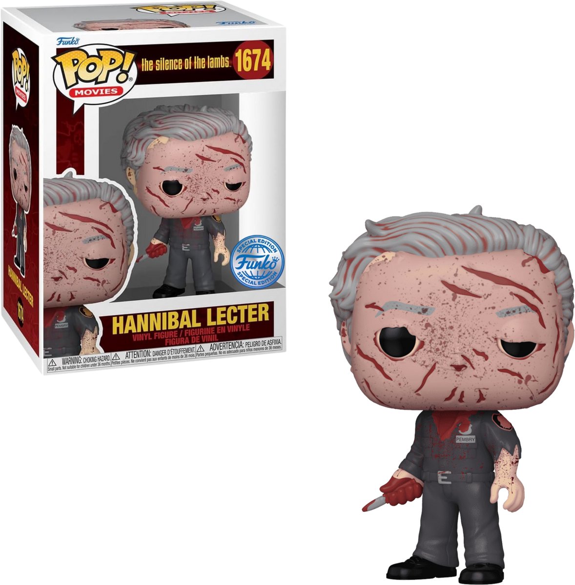 Funko pop! movies: the silence of the lambs - hannibal lecter #1674 fw exclusive