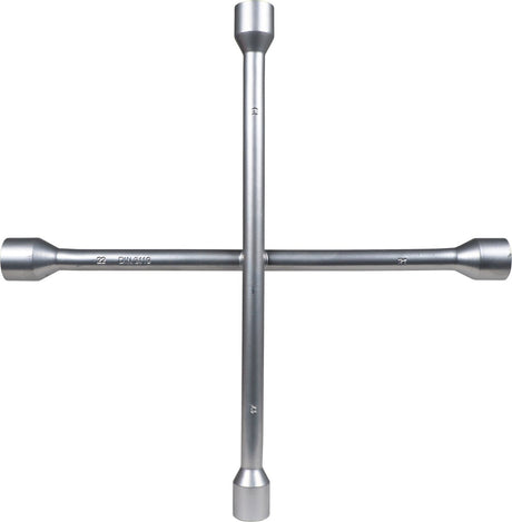 Carpoint kruissleutel – 17 19 21 22 mm – volledig staal – 35 x 35 cm – ideaal voor bandenwissel – sterk betrouwbaar