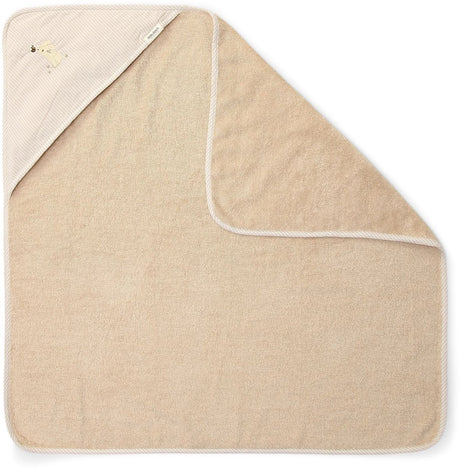 Little dutch badcape - beige - 75 x 75 - newborn naturals - baby bunny