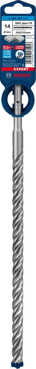 Bosch expert sds plus-7x hamerboor 14 x 250 x 315 mm