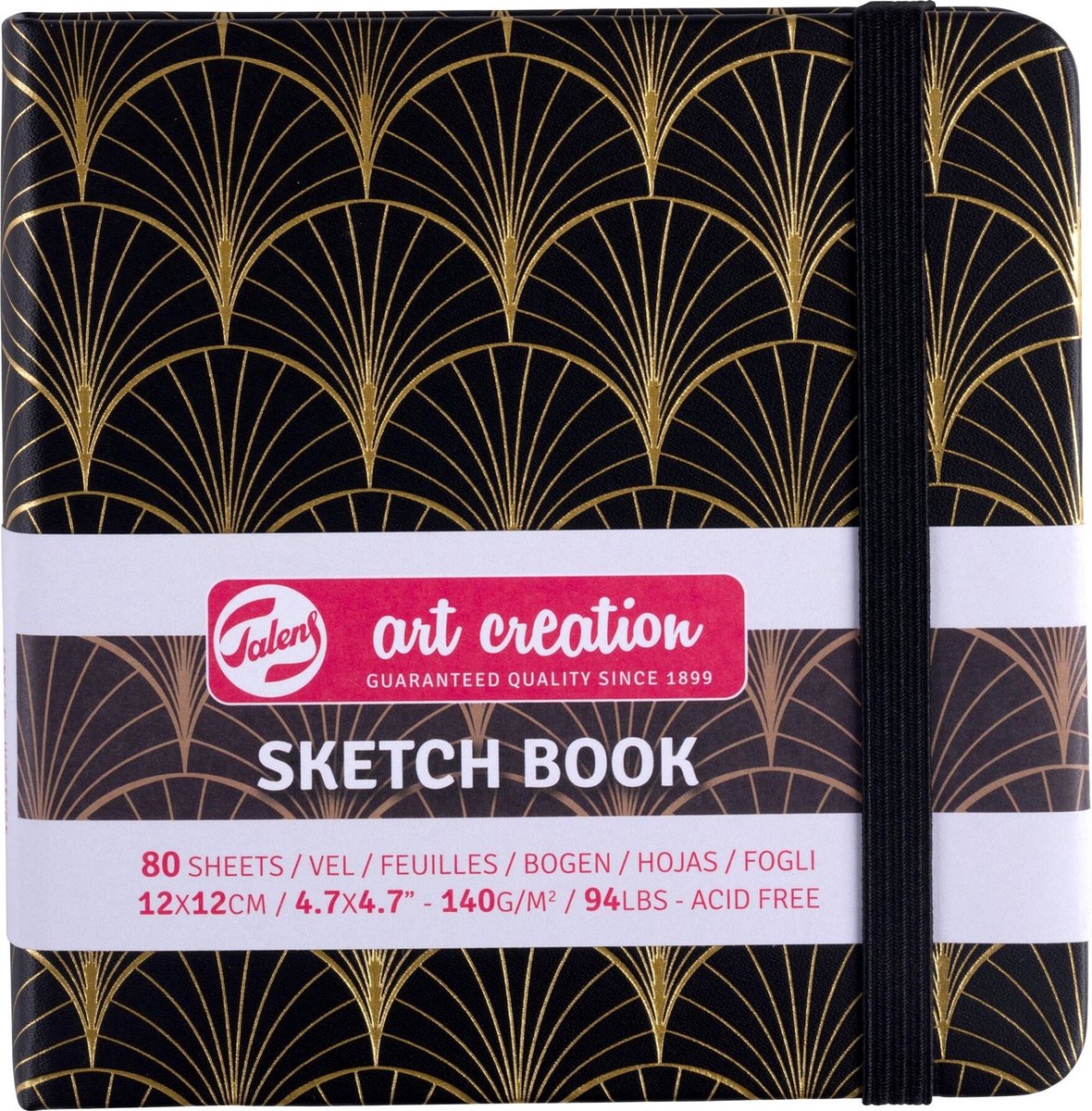 Talens art creation schetsboek - art deco - 12x12cm